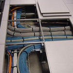 glass floor wiring